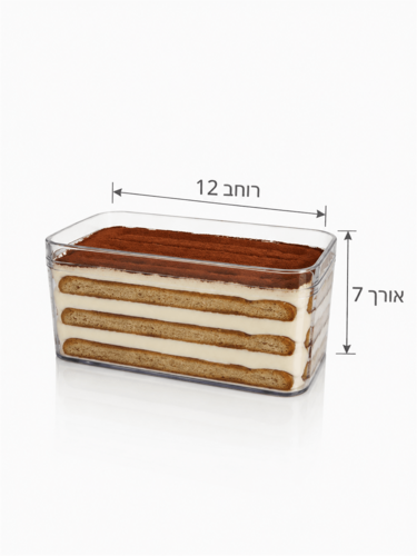 קריסטל מלבן טירמיסו במידות 12/6 ס