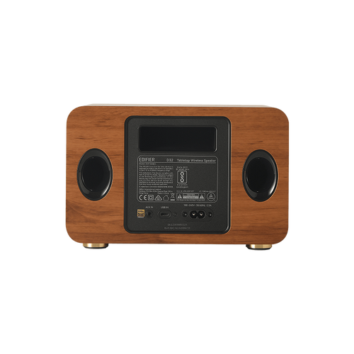 רמקול בלוטות Edifier D32 - Tabletop Wireless Speaker (brown) EDF100080br