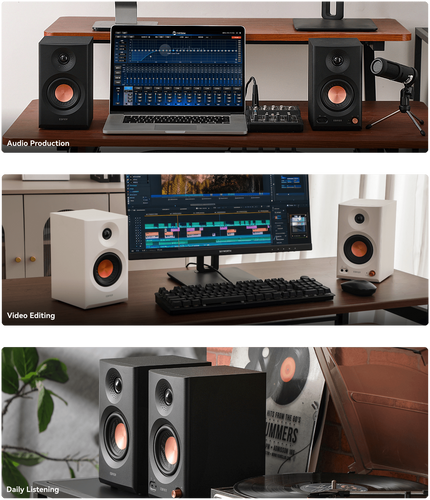 רמקול בלוטות Edifier MR3 - Bluetooth Monitor Speaker (black) EDF100081b