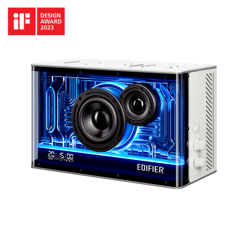 רמקול בלוטות Edifier QD35 - Tabletop BT Speaker w/GaN charger (white) EDF286001w