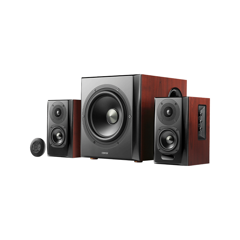 רמקול Edifier S350DB - Bookshelf Speaker+Sub 2.1 Speaker(brown) EDF100040br