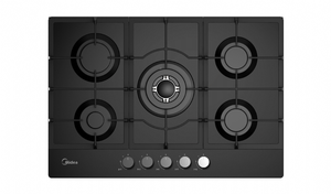 כיריים גז 5 להבות 75 ס"מ  MIDEA 75G50ME060