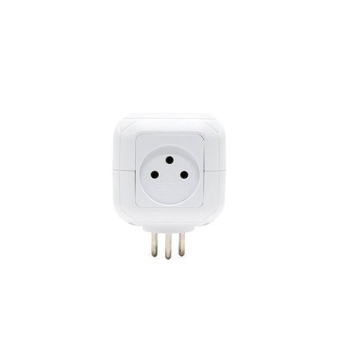 קובייה מפצל חשמל 4 שקעים + TYPE C ו-USB דגם SW-CUB4UC סמיקום semicom