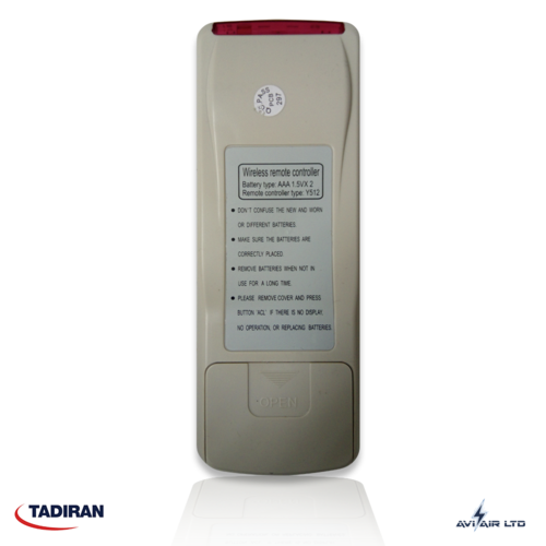 שלט תדיראן מקורי Tadiran GREE Y512