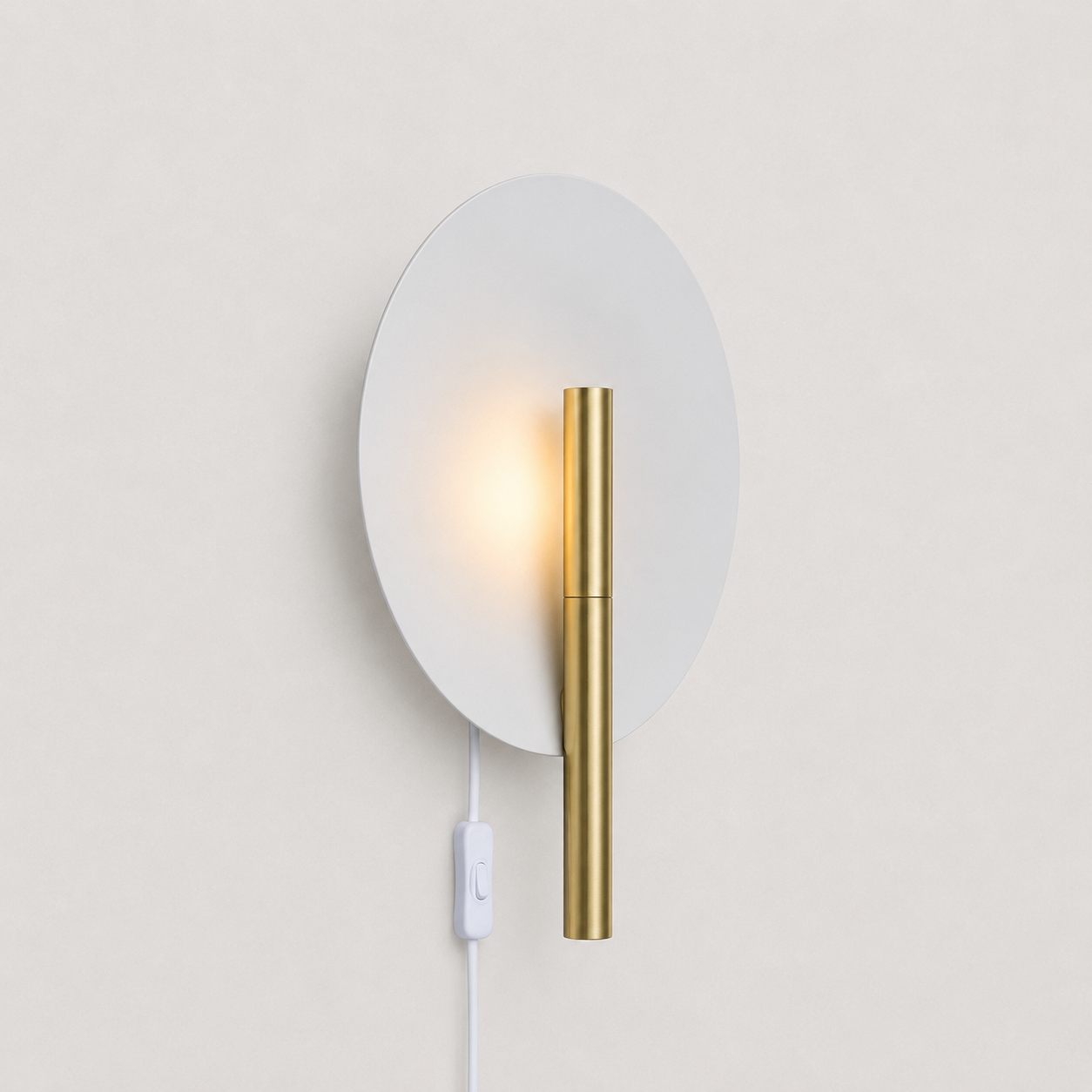  גוף תאורה צמוד קיר "White/Brass  "riko 