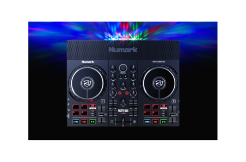 קונטרולר דיג’יי קומפקטי עם תאורה  Numark PartyMix LIVE