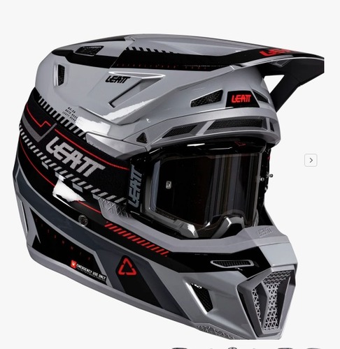 קיט קסדה ומשקף אפור Leatt Moto 8.5 Grey + Goggles 5.5