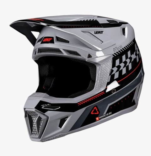 קיט קסדה ומשקף אפור Leatt Moto 8.5 Grey + Goggles 5.5