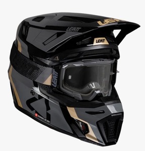 קיט קסדה ומשקף שחור  Leatt Moto 8.5 Black + Goggles 5.5 Iriz