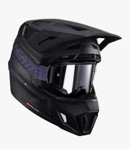 קיט קסדה ומשקף שחור Leatt Moto 7.5 Stealth