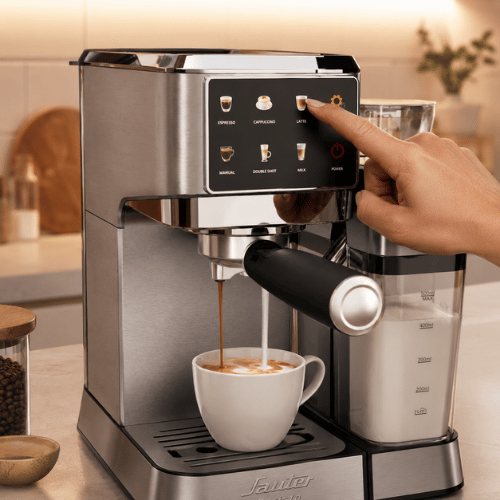 מכונת קפה תואמת קפסולות וקפה טחון Sauter Barista Pro 350ברפאלי - refali.co.il