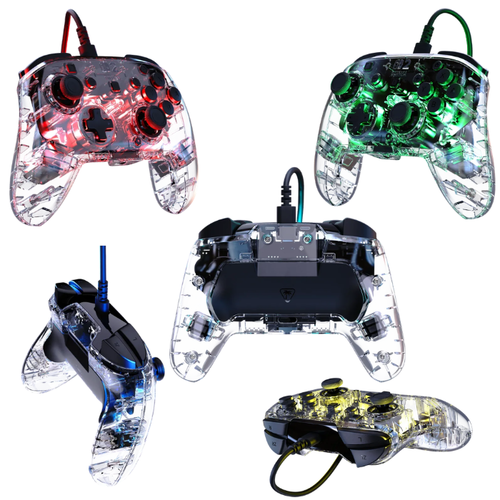 שריון אילת בקר גיימינג חוטי Turtle Beach Afterglow™ Wired Controller שקוף ל-Nintendo Switch 2