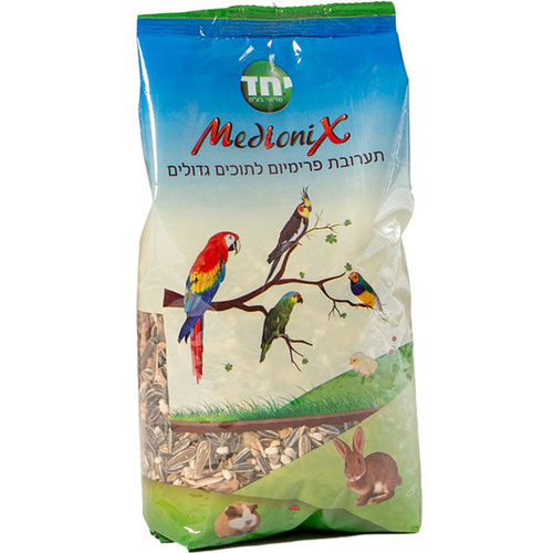 מדיוניקס תוכים גדולים 800 גרם