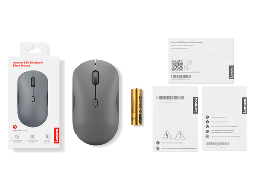 Lenovo 350 Bluetooth Silent Mouse (Luna Grey) GY51S61904 לנובו