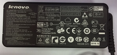 מטען למחשב נייד Lenovo-20V-3.25A-4.0-1.7mm רגיל