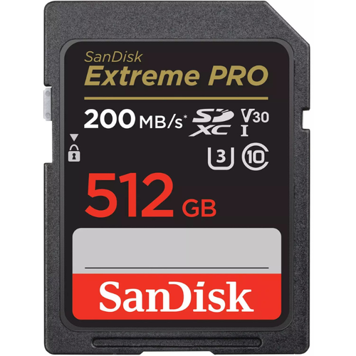 שיריון אילת SanDisk Extreme PRO SD UHS-I 512GB V30 4K כרטיס זיכרון