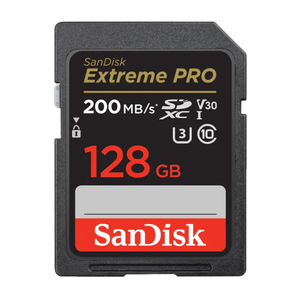 שיריון אילת SanDisk Extreme PRO SD UHS-I 128GB V30 4K כרטיס זיכרון