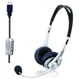 אוזניות+מיקרופון Silver Line HS-008V USB