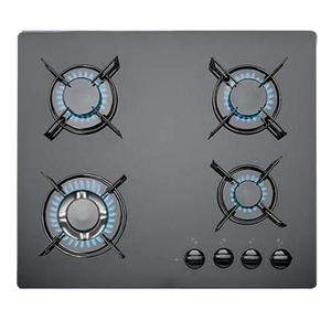 כיריים גז 4 להבות משטח זכוכית שחורה SOL FQ6XWG444 
