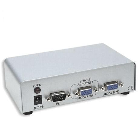 מפצל 2 יציאות VGA + אודיו