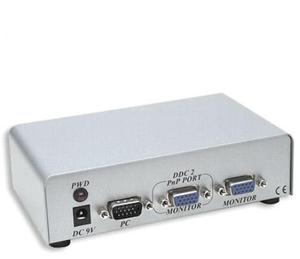 מפצל 2 יציאות VGA + אודיו