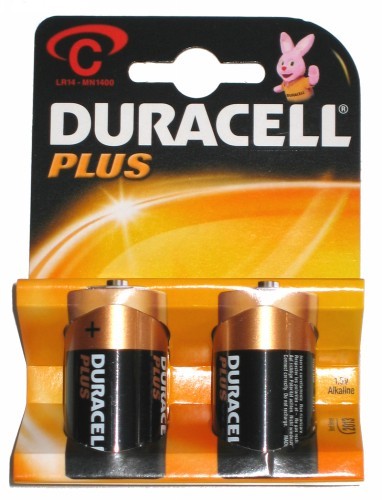 זוג סוללות DURACELL C