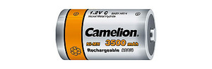 זוג סוללות נטענות CAMELION C