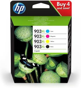 סט 4 ראשי דיו מקורי hp 903xl