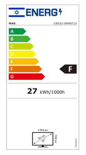 טלוויזיה חכמה MAG CRD32-SMART13 HD Android 13 ‏31.5 אינץ׳
