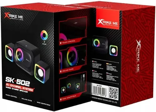 זוג רמקולים גיימינג למחשב XtrikeMe SK-502 