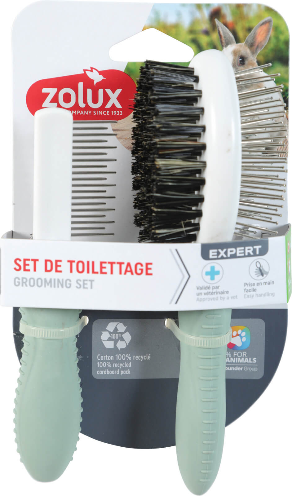 זולוקס סט טיפוח מקצועי מבית זולוקס צרפת  BRUSHING SET FOR RODENT