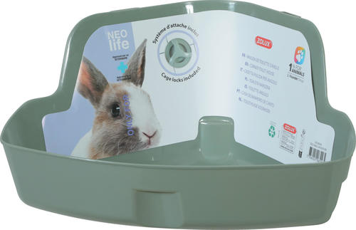 זולוקס שירותים לארנב מבית זולוקס צרפת  CORNER TOILET HOUSE RAB GREEN