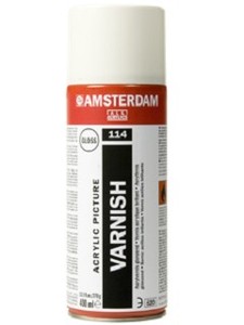 ספריי ורניש מבריק לאקריל 114 400 מ"ל AMSTERDAM