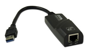 כבל מתאם רשת LAN RJ45  ל USB3.0 +כבל CMP-NWUSB45 GIGA