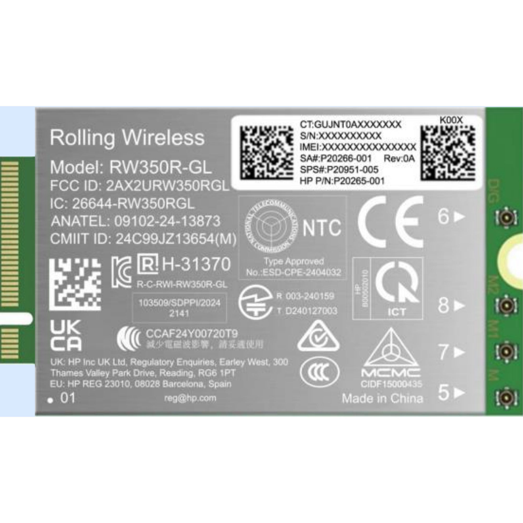 נתב מודם WWAN HP 4G LTE-AP (Cat 19) B8BD3AA