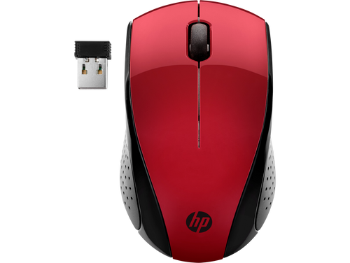 עכבר אלחוטי HP אופטי - דונגל ננו 220 אדום 7KX10AA