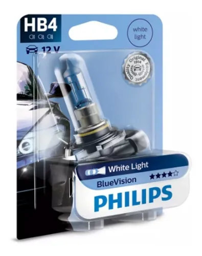 נורה PHILIPS BLUEVISION 55W 12V 9006 HB4