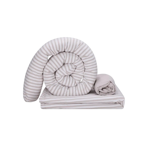 סט מצעים לעריסה Cotton cloud בצבע שמנת צבעוני 