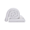 סט מצעים לעריסה Cotton cloud בצבע שחור/לבן