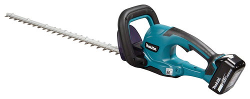 וזם גדר חיה נטען 18V Makita DUH607 להב 60 ס״מ גוף בלבד עד 2700 מהלכים לדקה פתיחת להב 15 מ״מ