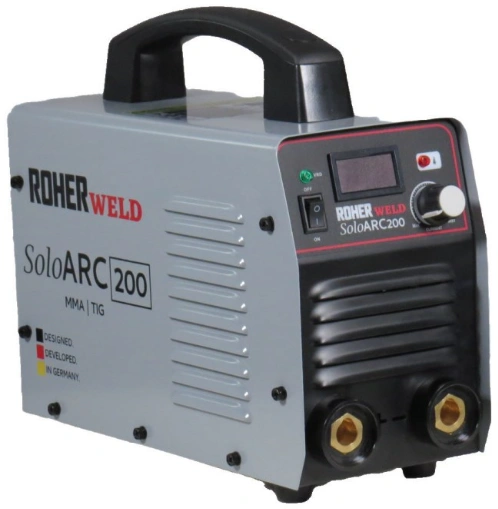 רתכת MMA אינוורטר 200A דיגיטלית ROHER SOLOARC 200
