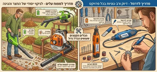 הכלים הקטנים שעושים הבדל גדול – מדריך למפוח עלים ודרמל