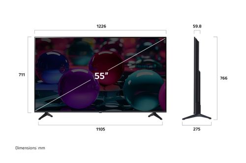 טלוויזיה חכמה 55 אינץ' LG UA73 4K UHD דגם 55UA73006LA