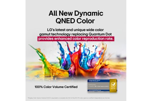 טלוויזיה חכמה 65 אינץ' LG QNED82 4K דגם 65QNED82A6A