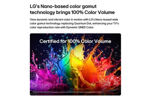 טלוויזיה חכמה 65 אינץ' LG QNED AI Mini LED 4K דגם 65QNED72B6T