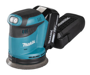 מלטשת אקצנטרית נטענת 18V Makita DBO180Z קוטר 125 מ״מ 3 מהירויות עד 11000 סל״ד גוף בלבד 