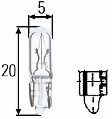 נורה BLICK 1.2W 24V W1.2W ללא בסיס קטנה
