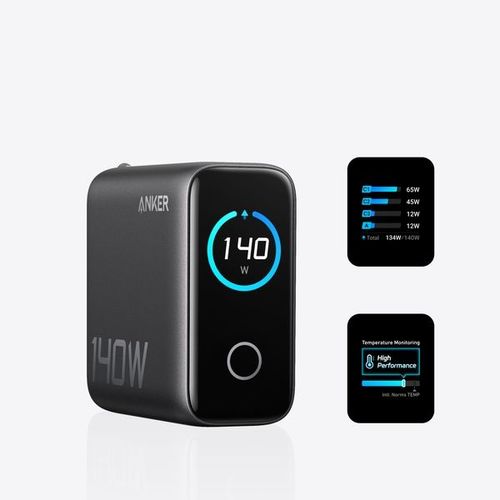 מטען קיר עוצמתי 4 יציאות Anker Zolo Charger 140W