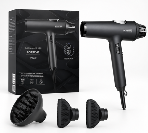 פן מקצועי לשיער HP-4800 מנוע Brushless עוצמה 2000W
