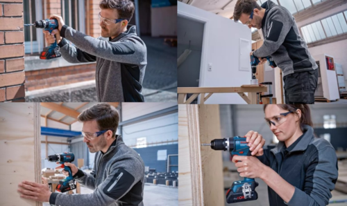 מקדחה/מברגה רוטטת מקצועית 18V ללא פחמים – Bosch Professional